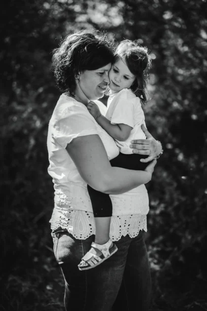 photographie d'une maman et sa fille