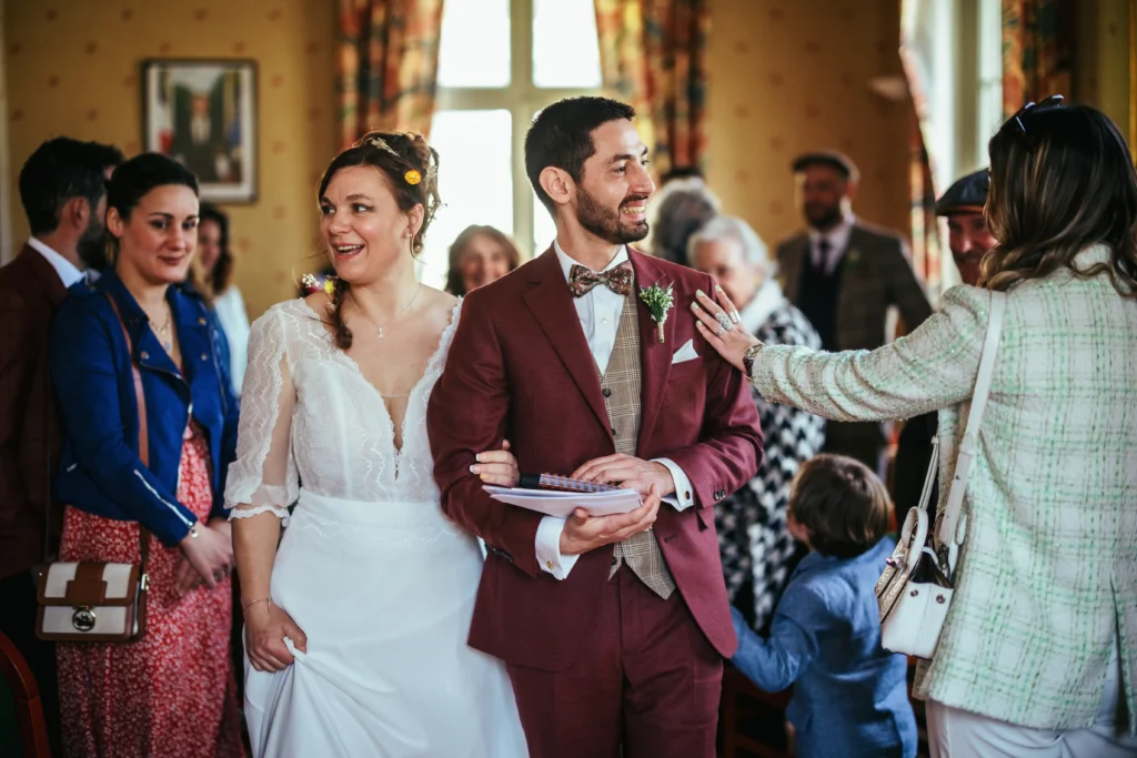 Mairie mariage boheme rétro vintage